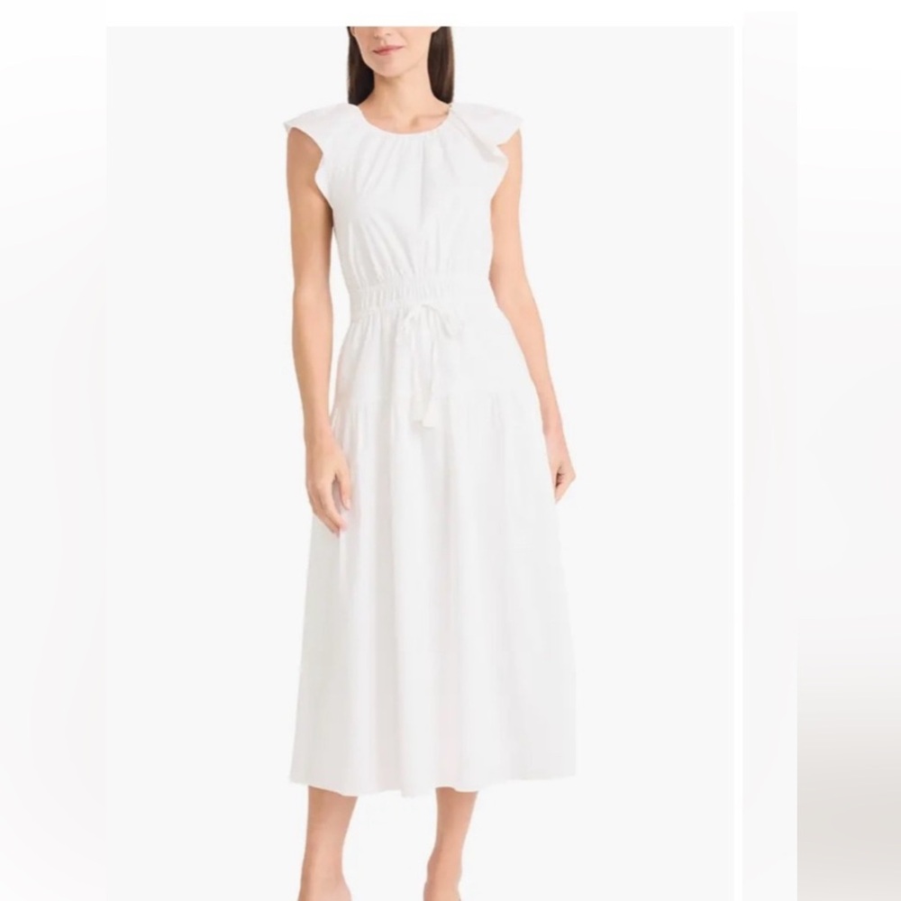 NWT maggy London Elegant White Midi Dress size 18